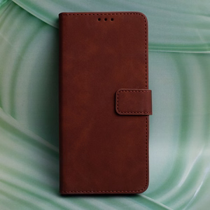 Smart Velvet -lompakkokotelo Motorola Moto G24 / G04 -puhelimelle, ruskea
