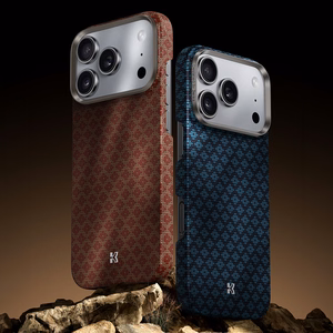 Benks Magnetic Armor Air Grid Kevlar -suojakuori Metal Frame 600D (H070) iPhone 17 Pro Max:lle, oranssi