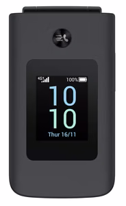 TCL OneTouch 4043 with Cradle, musta / matkapuhelin