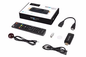 DVB-T2 HEVC H.265 -miniviritin HDMI-liittimellä
