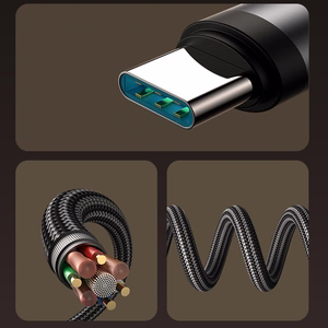 Joyroom S-A56 EnjoyX Series 90 astetta USB-C - USB-C Kaapeli 60W 1.2m - Musta