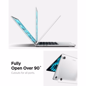 Spigen AirSkin suojakuori MacBook Air 13" 2023 / 2024 / 2025 / 2026 -mallille – läpinäkyvä