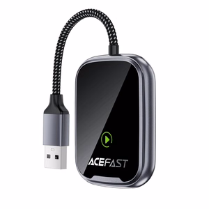Acefast QC1 langaton CarPlay/Android Auto -adapteri musta