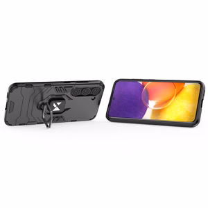 Wozinsky Ring Armor suojakuori Samsung Galaxy S23:lle panssaroitu kuori magneettinen pidike rengas musta