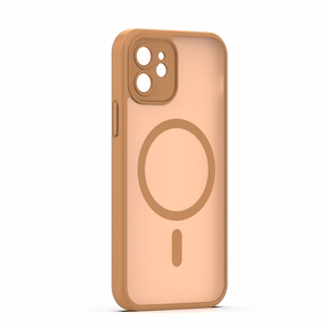 Mag Matt case for iPhone 12 6,1" brown camera protection