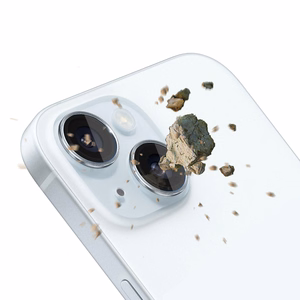 3mk Lens Protection Pro kameran suojalasi sinisellä kehyksellä iPhone 15:lle