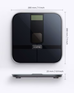RENPHO Elis Solar 2 älyvaaka, musta