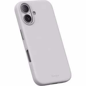 Benks Magnetic Vita Pro Silikoninen Suojakuori iPhone 16:lle harmaa