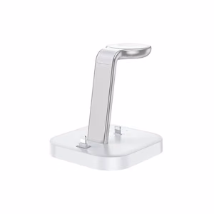 Langaton latausasema Hoco CW43 3in1 15W MagSafe-yhteensopiva valkoinen