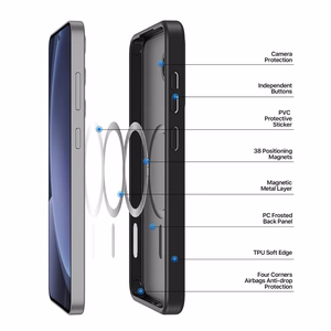 DUX DUCIS suojakuori YIND yhteensopiva MagSafe Samsung S25 Plus:lle musta