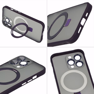 Tel Protect Magical Magsafe Stand Case for Iphone 15 purple