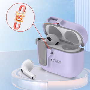 Tech-Protect Slim Hook Case for AirPods 4 - Purple