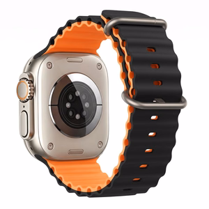 Tech-Protect IconBand Pro -ranneke Apple Watch 4/5/6/7/8/9/SE/Ultra 1/2 42/44/45/49 mm oranssi-musta