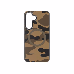 Suojakuori Samsung S25 PLUS:lle Forcell F-Protect Levels Dual Layer 4D MagSafe-yhteensopiva Military Drop-Test desert camo