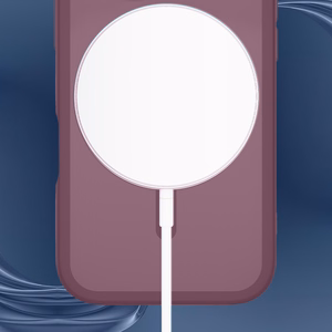 Viininpunainen 3mk Misty MagCase Deep Cherry -suojakuori iPhone 17 Pro / 18 Pro -puhelimille