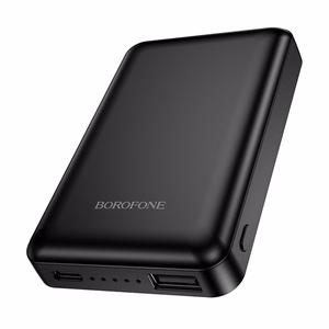Borofone BJ82 Dawn Varavirtalähde 5000mAh USB Magneettinen induktiolatauksella Musta