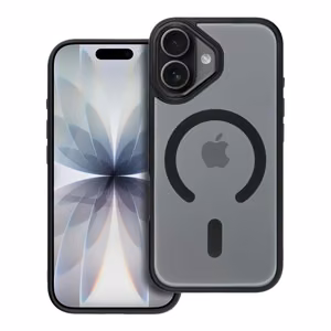 Matte Mag Cover -suojakuori iPhone 17:lle, MagSafe-yhteensopiva, musta
