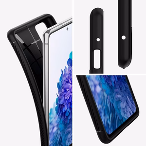 Spigen Rugged Armor kotelo Samsung Galaxy S20 FE:lle - Matta musta