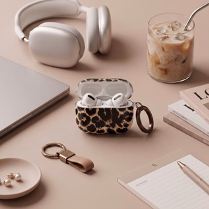 Tech-Protect Lamano case for AirPods 4 / 5 - black and brown