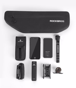 Rockbros AS-043 Velcro-polkupyörälaukku, 3l - musta