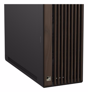ASUS ProArt PA602 puuviimeistelty moderni musta keskikokoinen tornikotelo metallipaneelilla, musta/puu