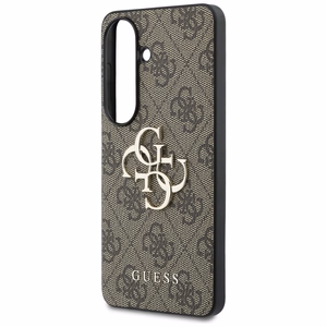 Guess 4G Big Metal Logo -suojakuori Samsung Galaxy S26:lle ruskea