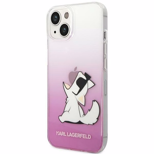 Karl Lagerfeld KLHCP14MCFNRCPI iPhone 14 Plus 6.7 "kovakotelo vaaleanpunainen / vaaleanpunainen Choupette Fun