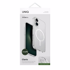Uniq Clario iPhone 16 6.1 Magclick Lataussuojakuori Läpinäkyvä/Kirkas