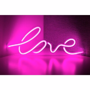 Neon LED USB:lla - LOVE-malli