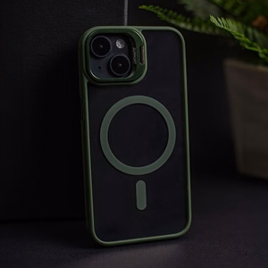 Phone Case "MagCase Extra Lens" for Apple iPhone 16 Green