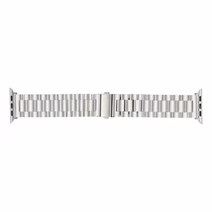 Hihna Apple Watch:lle Forcell F-Design FA10 teräslukko 42 / 44 / 45 / 49 mm hopeinen