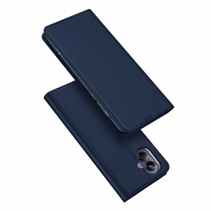 Dux Ducis Skin Pro suojakuori Realme 10 Pro+:lle läppäsuojus korttilokerolla lompakko jalusta sininen