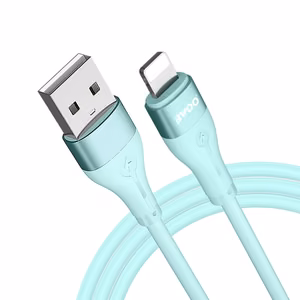 BWOO kaapeli USB - Lightning 1m 3A Minimalistinen silikoni valkoinen X280L