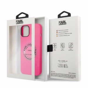 Karl Lagerfeld KLHCP14MSRSGRCF iPhone 14 Plus 6.7 kovakuori vaaleanpunainen / vaaleanpunainen Silicone RSG