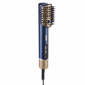 BaByliss AS6550E – 1500 W ionisoiva kuumailmaharja, 3 lämpöasetusta, sininen/kullanvärinen