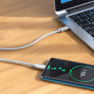 Hoco USB-C - USB-C -kaapeli QC3.0 PD 5A 240W 1,8 m U134 harmaa