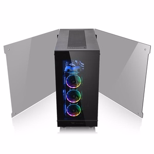 Thermaltake View 91 TG RGB -tietokonekotelo, Ultra Tower, musta