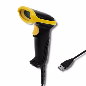 Qoltec 50867 – langallinen 1D/2D-laserviivakoodinlukija, USB, musta