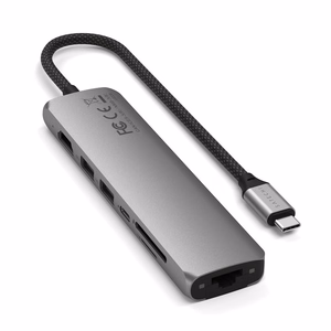 Adapter HUB 7in1 USB C Satechi Slim ST-P7SM space gray