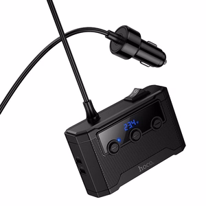 Auton laturi Hoco 2xUSB A + 2xUSB C+3x savukkeensytytinportti PD QC3.0 240W Z64 musta