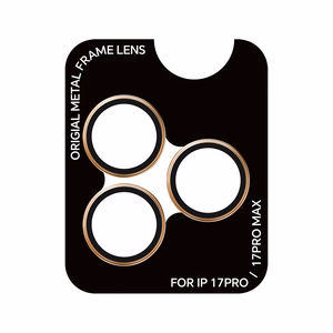 Rock karkaistu lasi Pure Series kameran linssille iPhone 17 Pro / 17 Pro Max:lle 3 kpl oranssi