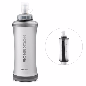 Rockbros 350017001 pehmeä juoksupullo, 500 ml – valkoinen