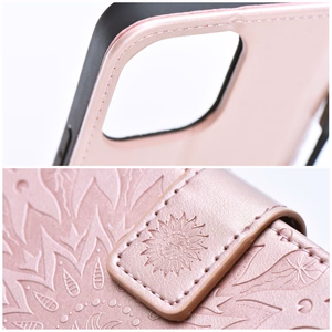 MEZZO Book Suojakuori XIAOMI Redmi Note 15 PRO 5G:lle mandala rose gold