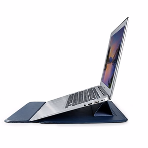 Devia kannettavan laukku / MacBook ultraohut suojalaukku 15,4'' vedenkestävä PU-nahka sininen