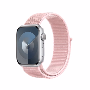 Crong Nylon -nailoninen urheiluranneke Apple Watch 38/40/41/42 mm:lle, puuteriroosa