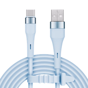 Kruger&Matz Basic USB–USB-C-silikonikaapeli, 1 m, sininen