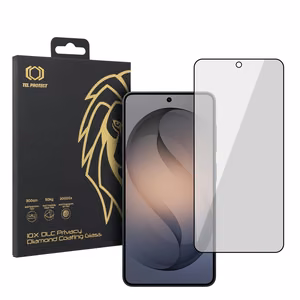 Tempered glass Tel Protect 10X Privacy DLC Diamond Coating for Samsung Galaxy S26 (with fingerprint unlock)