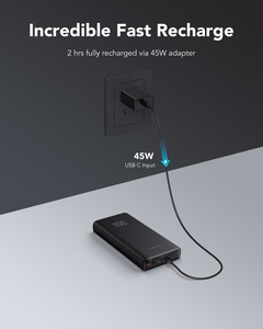 Ulkoinen akku Veger T100 (W2032C-100) PD QC3.0 5A 100W 20000 mAh musta