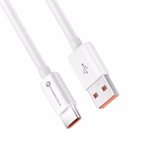 Kaapeli USB A - USB C Forcell F-Energy QC4.0 3A 66W 1 m C336 valkoinen