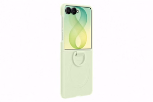 Samsung Silicone Ring Magnet Cover for Samsung Galaxy Z Flip 8 with MagSafe Compatible Ring - Green